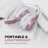 imageAILIHEN C8 Girls Headphones OnEar Headphones Wired with Microphone and Volume Control Foldable Corded Stereo 35mm Headset for Girls School Chromebook Laptop Computer PC Tablets Travel Rose GoldRose Gold