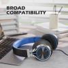 imageAILIHEN C8 Girls Headphones OnEar Headphones Wired with Microphone and Volume Control Foldable Corded Stereo 35mm Headset for Girls School Chromebook Laptop Computer PC Tablets Travel Rose GoldBlack  Blue