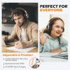 imageAILIHEN C8 Girls Headphones OnEar Headphones Wired with Microphone and Volume Control Foldable Corded Stereo 35mm Headset for Girls School Chromebook Laptop Computer PC Tablets Travel Rose GoldBlack
