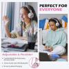 imageAILIHEN C8 Girls Headphones OnEar Headphones Wired with Microphone and Volume Control Foldable Corded Stereo 35mm Headset for Girls School Chromebook Laptop Computer PC Tablets Travel Rose GoldRose Gold