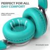 imageAILIHEN C8 Kids Headphones Wired USB C USBC Headphones with Microphone ampamp Volume Control Foldable Stereo Sound TangleFree Type C Cord Compatible with Cellphone Laptop PC Computer Grey MintGrey Mint