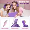 imageAILIHEN C8 USBC Headphones Wired  OnEar Corded Headset with Microphone ampamp Volume Control Foldable Stereo Sound TangleFree Type C Cord Compatible with Cellphone Laptop PC Computer Purple Pink