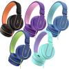 imageAILIHEN Kids Headphones Bulk 10Pack for K12 School Classroom OnEar Wired Headset with Microphone for Students Children with 93dB Volume Limited 35mm Jack for Chromebooks Tablets Laptop ComputerMulti Color