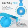 imageAILIHEN Kids Headphones Wired Bulk 5Pack for K12th Grade School amp Classroom with Microphone 85dB Volume Limit Shareable Foldable 35mm Jack for Chromebook Computer  Light ColorMulticolor 10