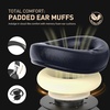 image:imageAILIHEN C90 Wired Headphones with Microphone Volume Control Noise Reduction Over Ear Headphones Wired 35mm Super Soft Corded Headphone for Cellphones Tablet and Chromebook Black Classic LRed