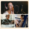 image:imageAILIHEN C90 Wired Headphones with Microphone Volume Control Noise Reduction Over Ear Headphones Wired 35mm Super Soft Corded Headphone for Cellphones Tablet and Chromebook Black Classic LRed