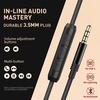 image:imageAILIHEN C90 Wired Headphones with Microphone Volume Control Noise Reduction Over Ear Headphones Wired 35mm Super Soft Corded Headphone for Cellphones Tablet and Chromebook Black Classic LAll Black