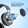 image:imageAILIHEN C90 Wired Headphones with Microphone Volume Control Noise Reduction Over Ear Headphones Wired 35mm Super Soft Corded Headphone for Cellphones Tablet and Chromebook Black Classic LGrey