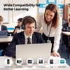 image:imageAILIHEN Classroom Headphones for School 30 Pack  Wired Headphones with HD Microphone for Students K12 amp Teachers Perfect for LibraryOnline LearningTravelComputerChromebookTabletColorful10 ColorsTriple