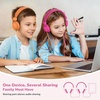 image:imageAILIHEN Kids Headphones Wired Bulk 10Pack for K6 School amp Classroom with Microphone 85dB Volume Limit Shareable Foldable 35mm Jack for Chromebook Computer  MulticolorDark Color