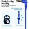 image:imageAILIHEN Kids Headphones Wired Bulk 10Pack for K6 School amp Classroom with Microphone 85dB Volume Limit Shareable Foldable 35mm Jack for Chromebook Computer  MulticolorDark Color