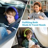image:imageAILIHEN Kids Headphones Wired Bulk 10Pack for K6 School amp Classroom with Microphone 85dB Volume Limit Shareable Foldable 35mm Jack for Chromebook Computer  MulticolorDark Color