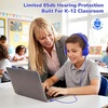 image:imageAILIHEN Kids Headphones Wired Bulk 10Pack for K6 School amp Classroom with Microphone 85dB Volume Limit Shareable Foldable 35mm Jack for Chromebook Computer  MulticolorDark Color