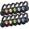 image:imageAILIHEN Classroom Headphones for School 30 Pack  Wired Headphones with HD Microphone for Students K12 amp Teachers Perfect for LibraryOnline LearningTravelComputerChromebookTabletColorful6 ColorsDouble